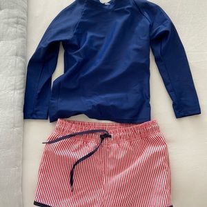 Minnow Swim Rash guard and swim shorts